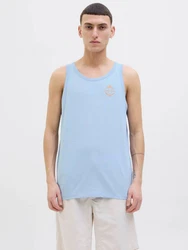 JACK & JONES Top 'JJONE' hellblau/orange
