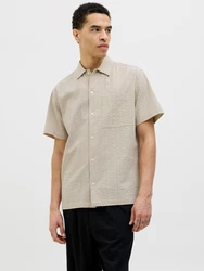 Jack & Jones Premium Hemd JPRCCEASTON grau/beige