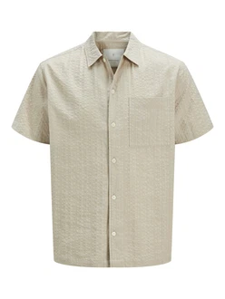 Jack & Jones Premium Hemd JPRCCEASTON grau/beige