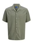 Jack & Jones Plus Hemd 'JOREASTER PATRAS' tanne