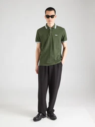 BOSS Poloshirt 'Paddy' dunkelgrn/wei