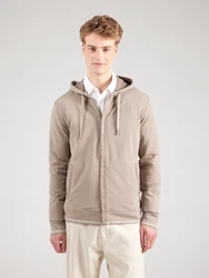 ARMANI EXCHANGE Sweatjacke hellbraun/weiß