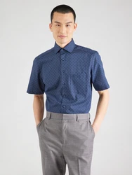 OLYMP Hemd creme/marine