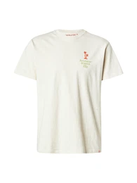 T-Shirt dunkelblau / hellgrn / orange / offwhite