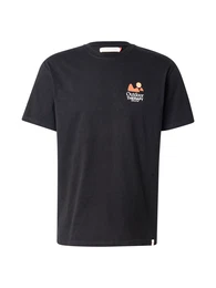 T-Shirt hellblau / braun / orange / schwarz