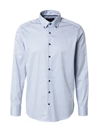 Hemd hellblau / dunkelblau / wei
