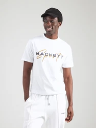 Hackett London T-Shirt navy/braun/weiß