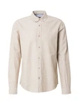 INDICODE JEANS Hemd 'Sefle' khaki / weiß