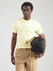 ARMANI EXCHANGE T-Shirt '8NZTCJ' pastellgelb/silbergrau