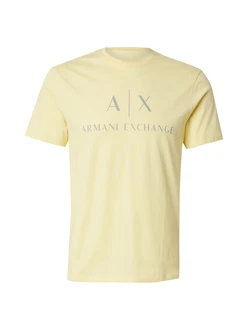 ARMANI EXCHANGE T-Shirt '8NZTCJ' pastellgelb/silbergrau