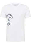MUSTANG T-Shirt 'AUSTIN' schwarz/weiß