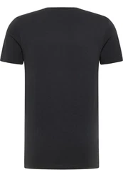MUSTANG T-Shirt 'Austin' schwarz/weiß
