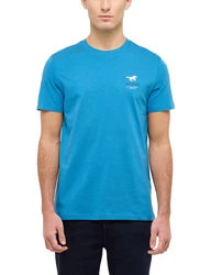 MUSTANG T-Shirt 'AUSTIN' royalblau/schwarz/weiß