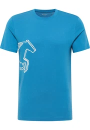 T-Shirt 'AUSTIN' azur / wei