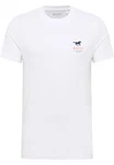 MUSTANG T-Shirt 'AUSTIN' marine/hellrot/weiß
