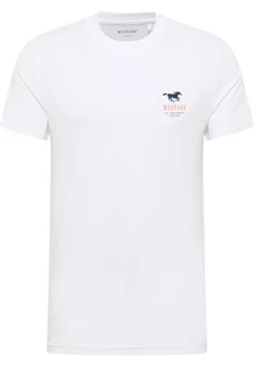MUSTANG T-Shirt 'AUSTIN' marine/hellrot/weiß