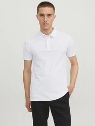 Jack & Jones Poloshirt JJEPAULOS POLO SS NOOS blau/grau/weiß