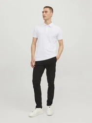 Jack & Jones Poloshirt JJEPAULOS POLO SS NOOS blau/grau/weiß