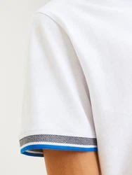 Jack & Jones Poloshirt JJEPAULOS POLO SS NOOS blau/grau/weiß