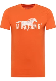 T-Shirt 'Austin' orange / wei