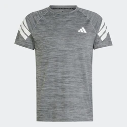 ADIDAS PERFORMANCE Funktionsshirt 'Gym+' schwarzmeliert/weiß