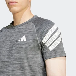ADIDAS PERFORMANCE Funktionsshirt 'Gym+' schwarzmeliert/weiß