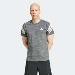 ADIDAS PERFORMANCE Funktionsshirt 'Gym+' schwarzmeliert/weiß