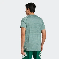 ADIDAS PERFORMANCE Funktionsshirt GYM+ grnmeliert/weiß