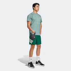 ADIDAS PERFORMANCE Funktionsshirt GYM+ grnmeliert/weiß