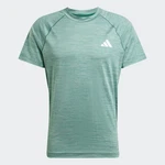 ADIDAS PERFORMANCE Funktionsshirt GYM+ grnmeliert/weiß