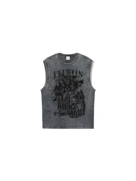 Shirt grey denim / schwarz