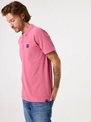 Garcia Poloshirt T-Shirt navy / hellpink / offwhite