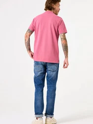 Garcia Poloshirt T-Shirt navy / hellpink / offwhite