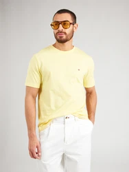 TOMMY HILFIGER T-Shirt 'Ess Seasonal' navy / hellgelb / rot / weiß