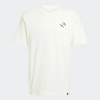 ADIDAS SPORTSWEAR Funktionsshirt 'Lounge Slides' weiß