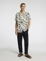 SELECTED HOMME Hemd Regair schwarz/weiß