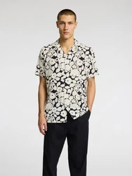SELECTED HOMME Hemd Regair schwarz/weiß