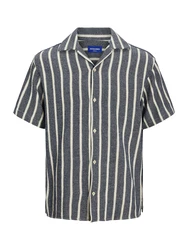Jack & Jones Plus Hemd JORCOBA beige/marine/weiß