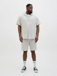 Jack & Jones Plus Hemd JORCOBA navy / pastellgrn / weiß