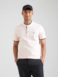 JACK & JONES T-Shirt JJEPAULOS pfirsich / schwarz