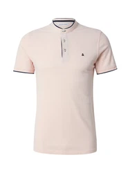 JACK & JONES T-Shirt JJEPAULOS pfirsich / schwarz