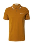 Ben Sherman Poloshirt T-Shirt blau / safran / weiß