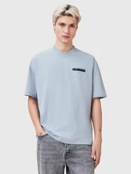 AllSaints T-Shirt 'REDACT' hellblau/schwarz