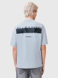 AllSaints T-Shirt 'REDACT' hellblau/schwarz
