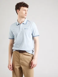 Ben Sherman Poloshirt T-Shirt royalblau/pastellblau/schwarz