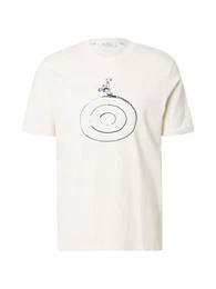 T-Shirt 'Rascal Rider Target' elfenbein / navy