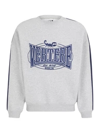 Sweatshirt navy / hellgrau / wei