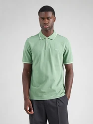 GANT Poloshirt TIPPING PIQUE RUGGER hellgrün/weiß