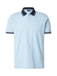 OLYMP Poloshirt Casual navy/cyanblau/hellblau/weiß