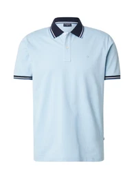 Poloshirt navy / cyanblau / hellblau / wei
